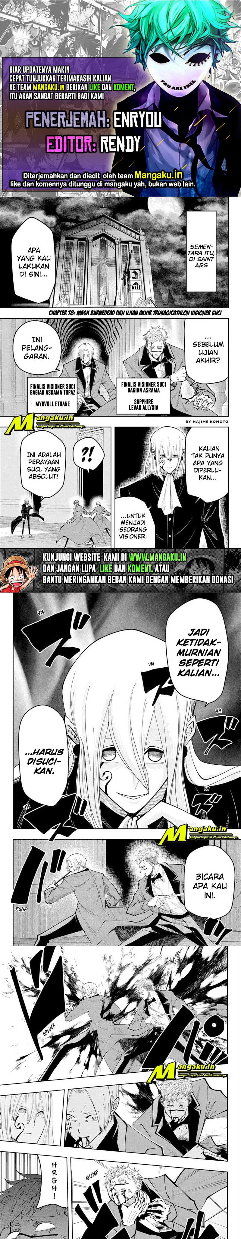 Mashle Magic and Muscles Chapter 78 Bahasa Indonesia